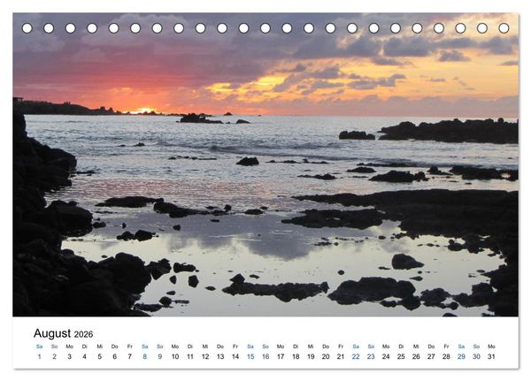 Produktbild: Die Osterinsel - mystisches Inselparadies im S&uuml;dostpazifik (Tischkalender 2026 DIN A5 quer), CALVENDO Monatskalender