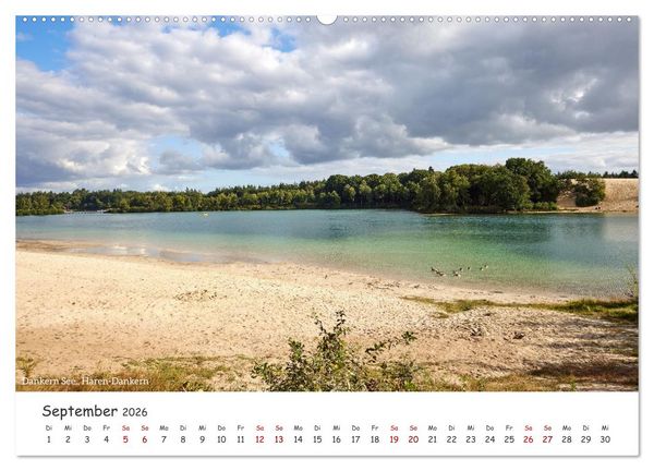 Produktbild: Emsland Impressionen (hochwertiger Premium Wandkalender 2026 DIN A2 quer), Kunstdruck in Hochglanz