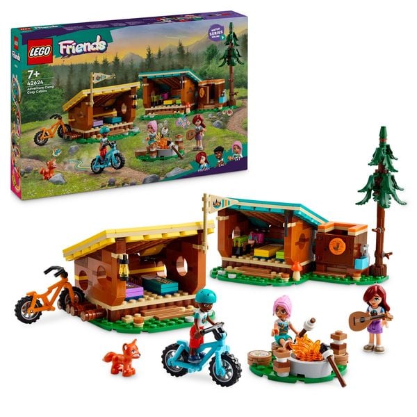LEGO Friends Gemütliche Hütten im Abenteuercamp, Natur-Spielset 42624