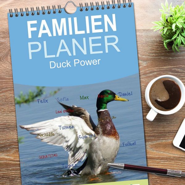 Produktbild: Familienplaner 2026 - Duck Power mit 5 Spalten (Wandkalender, 21 x 45 cm) CALVENDO