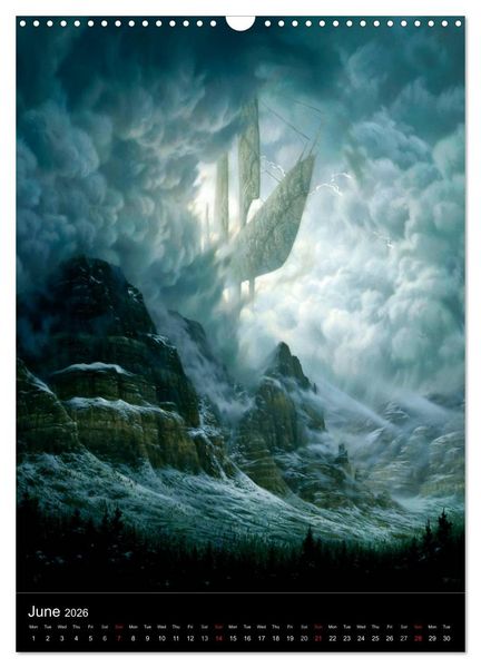 Produktbild: INNERSCAPES Fantasy Paintings by Christophe Vacher (Wall Calendar 2026 DIN A3 portrait), CALVENDO 12 Month Wall Calendar