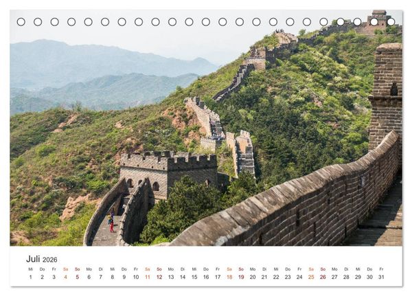 Produktbild: China - Tradition und Moderne (Tischkalender 2026 DIN A5 quer), CALVENDO Monatskalender