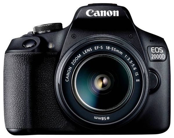 Produktbild: Canon EOS 2000D Kit 18-55 mm DC III Digitale Spiegelreflexkamera EF-S 18-55 mm IS III 24.1 Megapixel Schwarz Optischer Sucher, mit eingebautem Blitz,