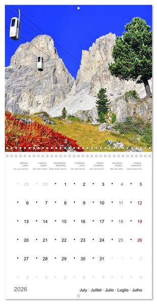 Produktbild: Dolomites Moments in the light (Wall Calendar 2026 12 &times; 12 Inch) CALVENDO 12 Month Wall Calendar