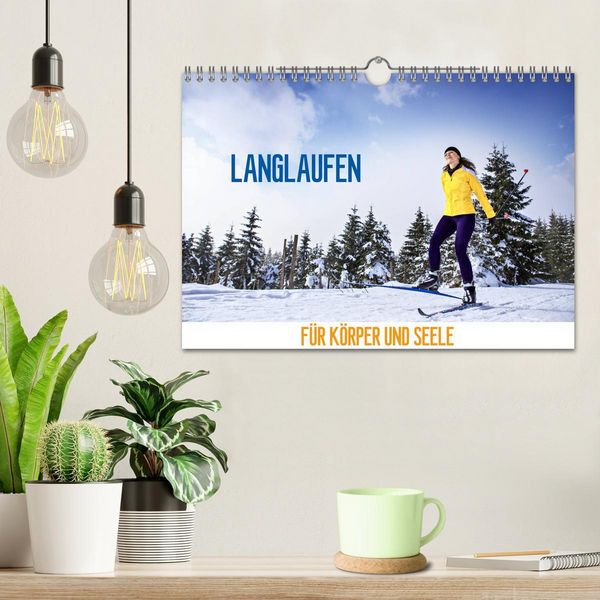 Produktbild: Langlaufen - f&uuml;r K&ouml;rper und Seele (Wandkalender 2026 DIN A4 quer), CALVENDO Monatskalender