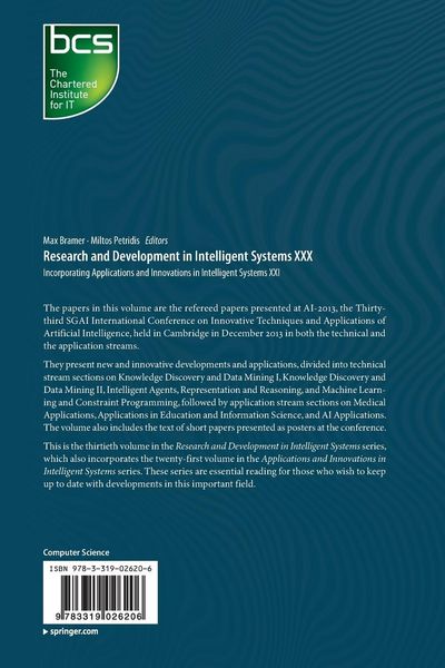 Produktbild: Research and Development in Intelligent Systems XXX