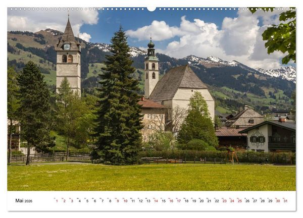 Produktbild: Kitzb&uuml;hel, Sportstadt und Wanderparadies (Wandkalender 2026 DIN A2 quer), CALVENDO Monatskalender