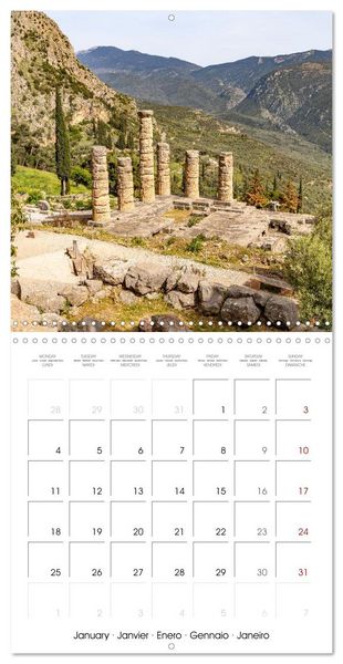 Produktbild: Europe - Greece (Wall Calendar 2027 12 &times; 12 Inch) CALVENDO 12 Month Wall Calendar