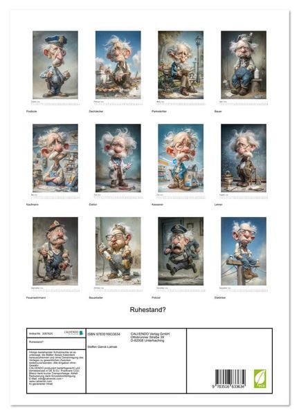 Produktbild: Ruhestand? (hochwertiger Premium Wandkalender 2026 DIN A2 hoch), Kunstdruck in Hochglanz
