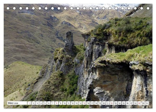 Produktbild: Neuseeland. Traumhafte Naturlandschaften (Tischkalender 2026 DIN A5 quer), CALVENDO Monatskalender