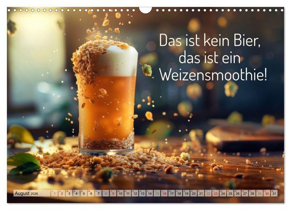 Produktbild: Ich brauch mehr Vitamin Bier (Wandkalender 2026 DIN A3 quer), CALVENDO Monatskalender