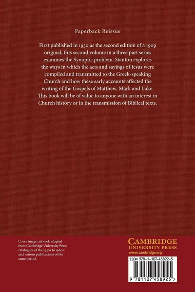 Produktbild: The Gospels as Historical Documents, Part 2, the Synoptic Gospels