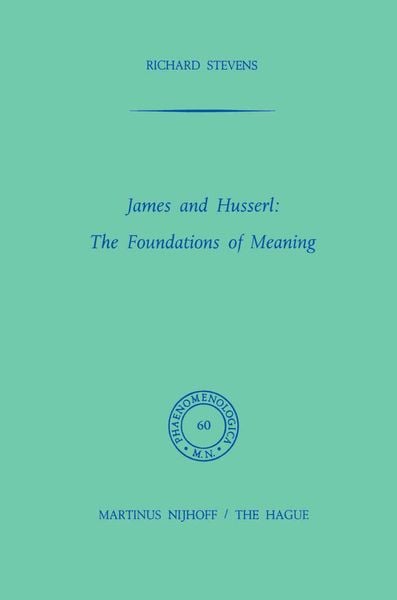 Produktbild: James and Husserl: The Foundations of Meaning