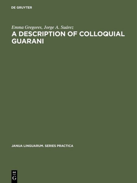 Produktbild: A description of colloquial Guarani