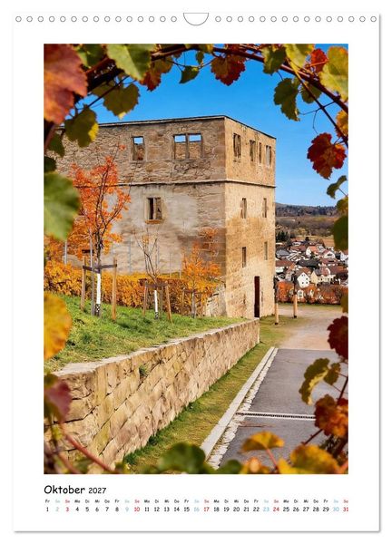 Produktbild: Unterwegs in und um Waiblingen (Wandkalender 2027 DIN A3 hoch), CALVENDO Monatskalender