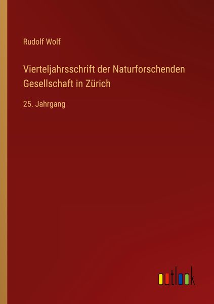 Produktbild: Vierteljahrsschrift der Naturforschenden Gesellschaft in Z&uuml;rich