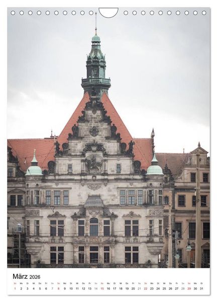 Produktbild: Dresden - Beeindruckende Architektur (Wandkalender 2026 DIN A4 hoch), CALVENDO Monatskalender