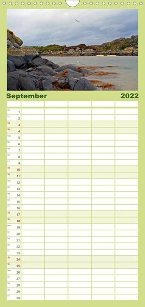 Produktbild: Familienplaner Western Highlands - Schottland (Wandkalender 2022 , 21 cm x 45 cm, hoch)