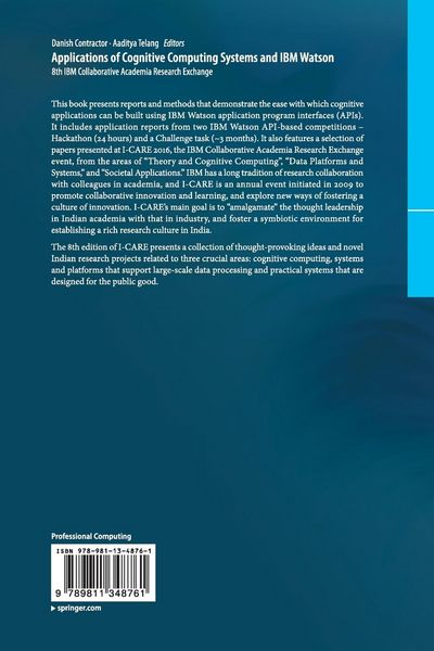 Produktbild: Applications of Cognitive Computing Systems and IBM Watson