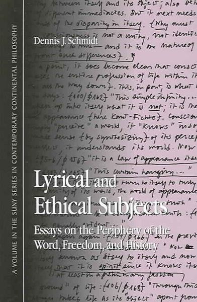 Produktbild: Lyrical and Ethical Subjects