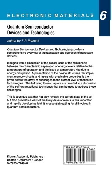 Produktbild: Quantum Semiconductor Devices and Technologies