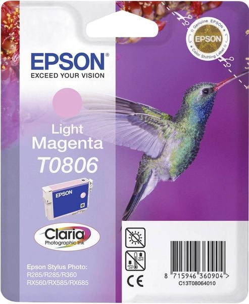 Epson Druckerpatrone T0806 Original Hell Magenta C13T08064011