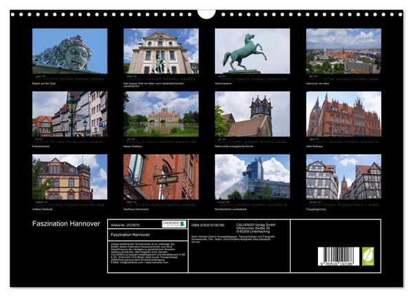 Produktbild: Faszination Hannover (Wandkalender 2026 DIN A3 quer), CALVENDO Monatskalender