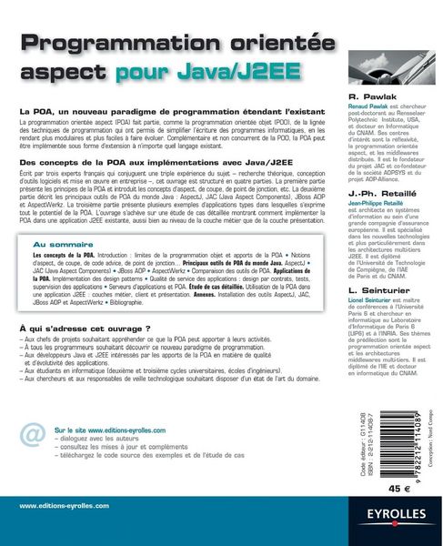 Produktbild: Programmation orient&eacute;e aspect pour Java/J2EE