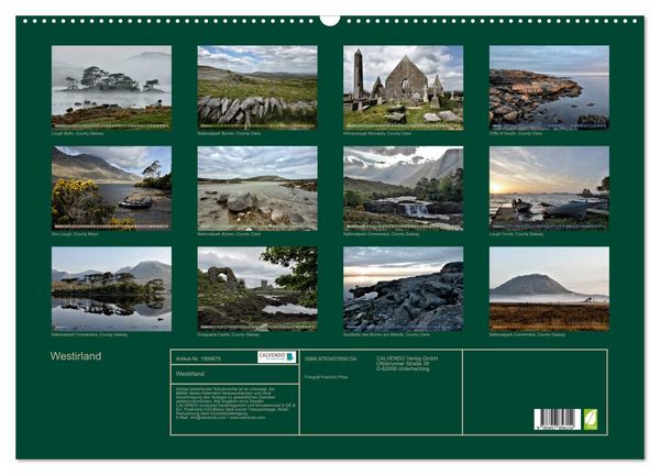 Produktbild: Westirland (Wandkalender 2026 DIN A2 quer), CALVENDO Monatskalender