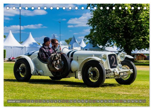 Produktbild: Historischer Rennsport - vom Feinsten (Tischkalender 2026 DIN A5 quer), CALVENDO Monatskalender