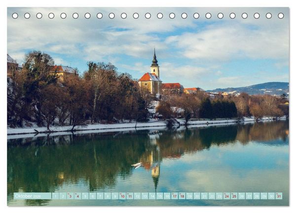Produktbild: Maribor - Entspannde Stadt am Ufer der Drau (Tischkalender 2026 DIN A5 quer), CALVENDO Monatskalender