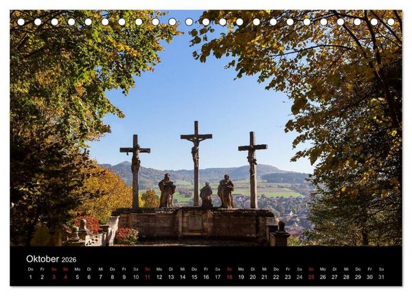 Produktbild: Fuldaer Land - Heile Welt zwischen Rh&ouml;n und Vogelsberg (Tischkalender 2026 DIN A5 quer), CALVENDO Monatskalender
