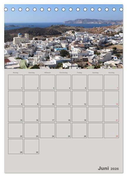 Produktbild: Kykladen, Perlen der &Auml;g&auml;is (Tischkalender 2026 DIN A5 hoch), CALVENDO Monatskalender