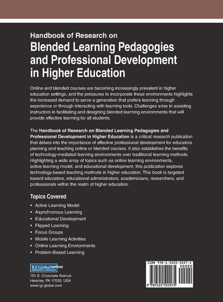 Produktbild: Handbook of Research on Blended Learning Pedagogies and Professional Development in Higher Education