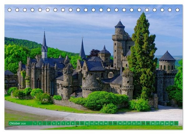 Produktbild: Bad Wilhelmsh&ouml;he Bergpark und Wasserspiele (Tischkalender 2026 DIN A5 quer), CALVENDO Monatskalender