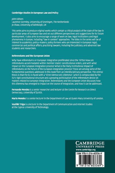 Produktbild: Referendums and the European Union