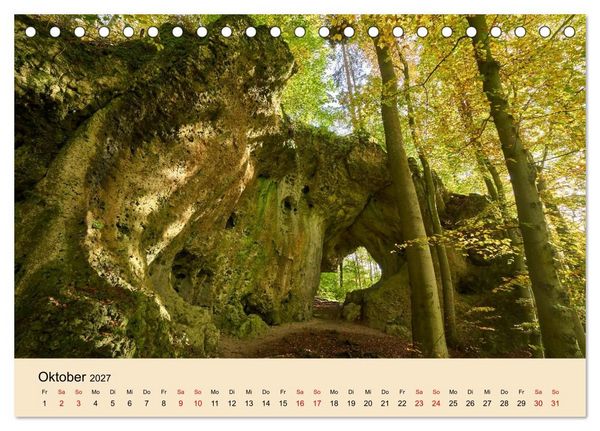 Produktbild: Franken - eine Region voller Naturwunder (Tischkalender 2027 DIN A5 quer), CALVENDO Monatskalender