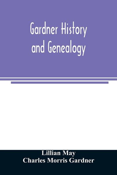 Produktbild: Gardner history and genealogy