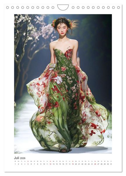 Produktbild: Asian High Fashion. Eleganz und Glamour auf dem Laufsteg (Wandkalender 2026 DIN A4 hoch), CALVENDO Monatskalender