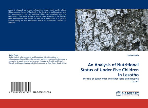 Produktbild: An Analysis of Nutritional Status of Under-Five Children in Lesotho