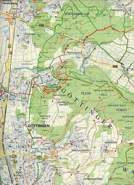 Produktbild: Radwander- und Wanderkarte G&ouml;ttingen und Umgebung 1 : 35 000