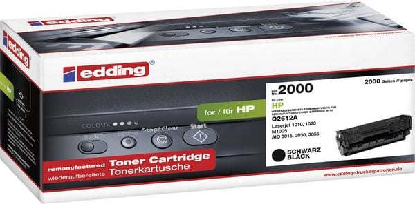 Edding Toner ersetzt HP 12A Kompatibel Schwarz 2000 Seiten EDD-2000 18-2000