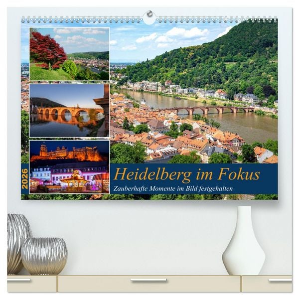 Produktbild: Heidelberg im Fokus (hochwertiger Premium Wandkalender 2026 DIN A2 quer), Kunstdruck in Hochglanz