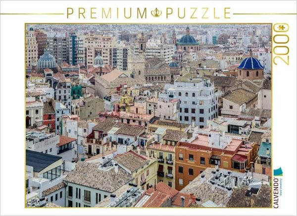 CALVENDO Puzzle Über den Dächern von Valencia | 2000 Teile Lege-Größe 90 × 67 cm Foto-Puzzle für glückliche Stunden
