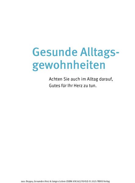 Produktbild: Gesundes Herz & langes Leben