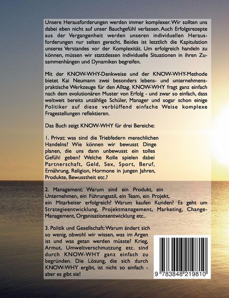 Produktbild: KNOW-WHY: Erfolg durch Begreifen