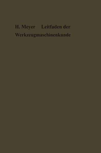 Produktbild: Leitfaden der Werkzeugmaschinenkunde