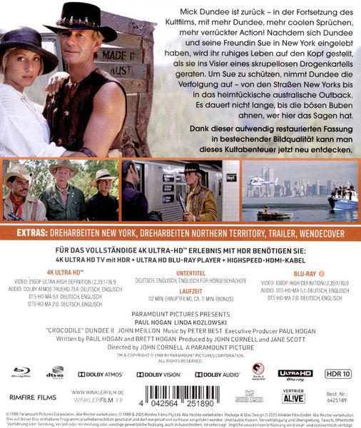 Produktbild: Crocodile Dundee II (4K UHD-Blu-ray + Blu-ray)