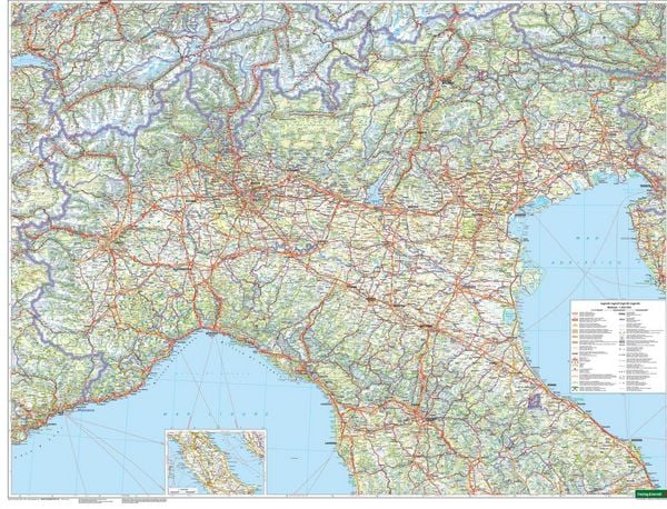 Produktbild: Freytag & berndt Stra&szlig;enkarte Italien Nord 1:500.000