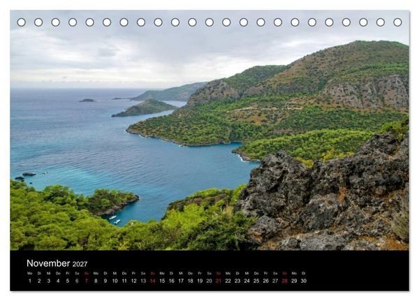 Produktbild: T&uuml;rkische Riviera - Entlang der lykischen K&uuml;ste (Tischkalender 2027 DIN A5 quer), CALVENDO Monatskalender